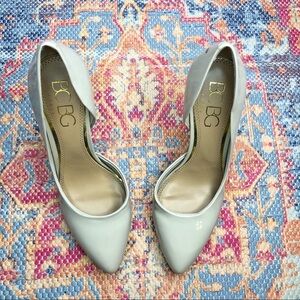 BCBG Paris cream pointed toe stilettos